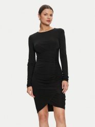 Armani Exchange Sukienka koktajlowa 6DYADA YJEAZ 1200 Czarny Slim Fit. Czarne sukienki damskie Armani Exchange, l, bez wzorów, z wiskozy, wizytowe, bez kołnierzyka, bez ramiączek. Za 819.99 zł.