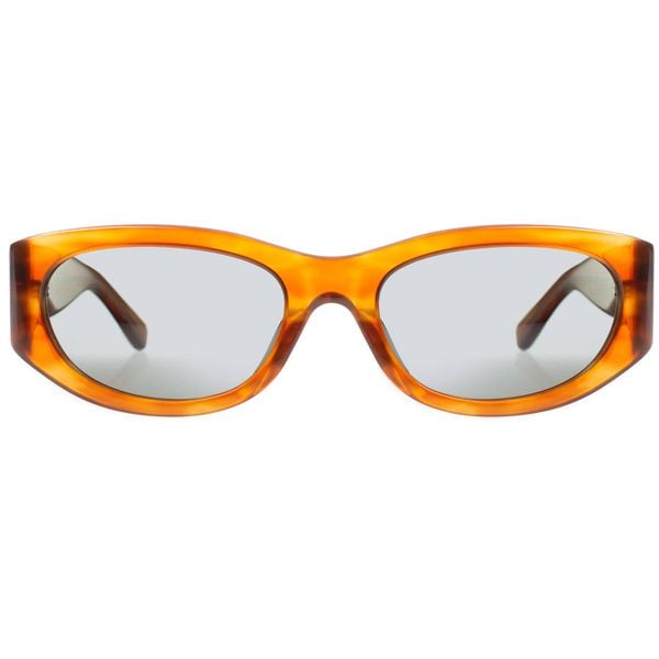 Okulary przeciwsłoneczne Mundaka Keramas. Brązowe okulary przeciwsłoneczne damskie MUNDAKA, z acetatu, prostokątne. Za 406.50 zł.