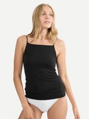 Triumph Top Beauty Layers 10227206 Czarny Slim Fit. Czarne topy damskie Triumph, m, bez wzorów, z wiskozy, bez kołnierzyka. Za 89.99 zł.