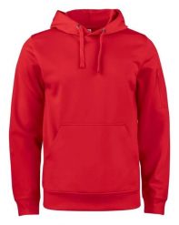Clique Basic Active Hoody – unisexowa bluza z kapturem, 100% poliester. Czerwone bluzy z kapturem męskie CLIQUE, s, z poliesteru. Za 183.24 zł.