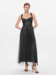 ViCOLO Sukienka wieczorowa TR1240 Czarny Regular Fit. Czarne sukienki damskie ViCOLO, m, bez wzorów, z syntetyku, wizytowe, bez kołnierzyka, bez ramiączek. Za 659.99 zł.