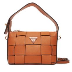 Torebka Guess. Brązowe torebki klasyczne damskie Guess, z aplikacjami, bez dodatków. Za 419.99 zł.