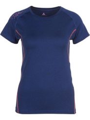 Peak Mountain Koszulka funkcyjna w kolorze granatowym rozmiar: XL. Niebieskie bluzki sportowe damskie Peak Mountain, xl, bez wzorów, z materiału, bez ramiączek. Za 109.78 zł.