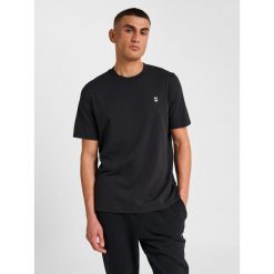 Hummel koszulka męska bawełniana logo haftowane hml Pulse T-shirt. Czarne t-shirty męskie HUMMEL, m, bez wzorów, z bawełny, bez kołnierzyka. Za 44.00 zł.