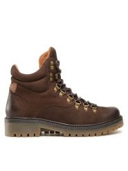 Lasocki Trapery WB-ASPIN-05 Brązowy. Brązowe trapery damskie Lasocki, z nubiku, bez obcasa. Za 269.99 zł.