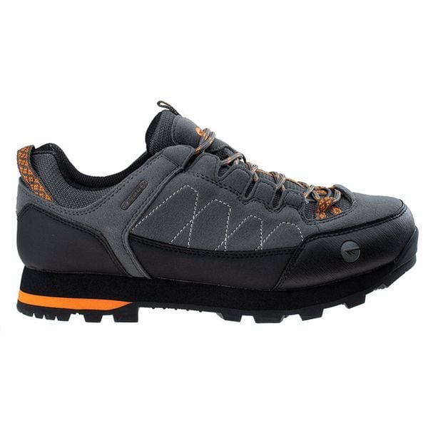 Buty trekkingowe męskie Hi-Tec Gelen II Low WP - szare, Rozmiar buta 42. Szare buty trekkingowe męskie Hi-tec, z gumy, bez zapięcia. Za 199.99 zł.