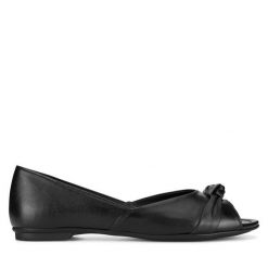 Baleriny Lasocki. Czarne baleriny damskie Lasocki, bez wzorów, bez obcasa. Za 149.99 zł.