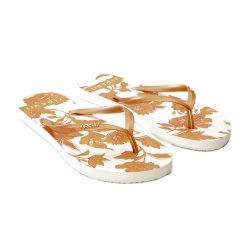 Japonki plażowe damskie Rip Curl Oceans Together 172. Białe klapki damskie Rip Curl, bez wzorów, bez obcasa. Za 49.99 zł.