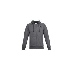 Bluza z kapturem Under Armour RIVAL FLEECE FULL ZIP. Niebieskie bluzy sportowe męskie Under Armour, bez wzorów, z bawełny, bez kołnierzyka, bez ramiączek. Za 267.40 zł.