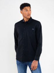 BIG STAR Koszula - Regular fit - w kolorze czarnym rozmiar: XXL. Czarne koszule męskie Big Star, xxl, z aplikacjami, z bawełny, bez kołnierzyka, bez ramiączek. Za 118.56 zł.