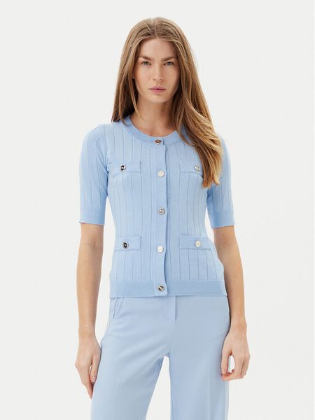 Artigli Kardigan ACMA001877 Niebieski Regular Fit. Niebieskie kardigany damskie Artigli, s, bez wzorów, z wiskozy. Za 179.99 zł.