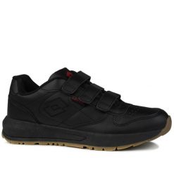 Buty męskie sportowe na rzep Lotto STRAIGHT VL. Czarne buty sportowe na co dzień męskie Lotto, bez zapięcia. Za 119.00 zł.