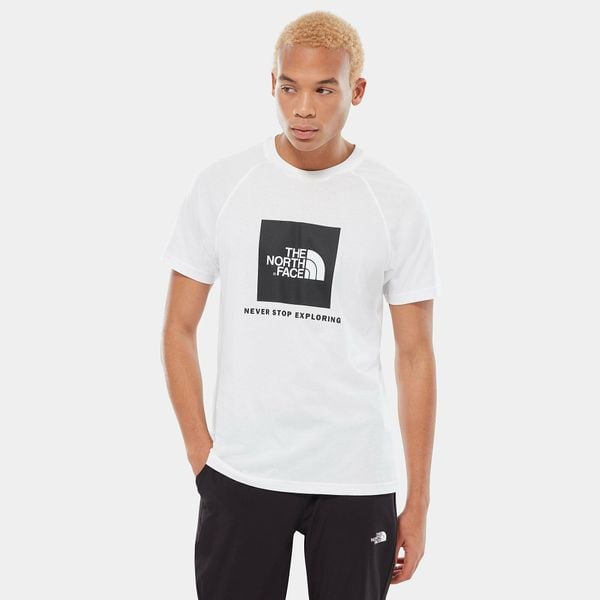 Koszulka sportowa męska The North Face Red Box Tee. Białe t-shirty sportowe męskie The North Face, m, bez ramiączek, trekkingowe. Za 243.00 zł.