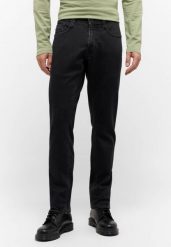 Męskie Spodnie Jeansowe Mustang Style Oregon Slim K Denim Black 1015546 4000 940. Czarne spodnie materiałowe męskie Mustang, bez wzorów, z denimu. Za 219.99 zł.