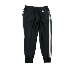 Second life - Damskie spodnie dresowe typu tapered czarne - Stan bardzo dobry. Czarne spodnie sportowe damskie Adidas, m, z dresówki, do biegania. Za 122.16 zł.