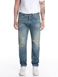 Replay Dżinsy - Slim fit - w kolorze niebieskim rozmiar: W31/L30. Niebieskie jeansy męskie Replay. Za 445.95 zł.