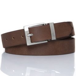 MUSTANG PASEK SKÓRZANY 35 mm SOPO-MUS075. Brązowe paski męskie Mustang, bez wzorów, klasyczne. W wyprzedaży za 39.99 zł.