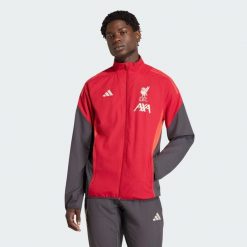 Bluza reprezentacyjna Liverpool FC Tiro 25 Competition. Czerwone bluzy bez kaptura męskie Adidas. Za 369.00 zł.