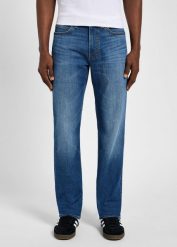 MESKIE SPODNIE LEE X STRAIGHT CREEK 112359305. Spodnie materiałowe męskie Lee, bez wzorów, z jeansu. Za 189.99 zł.