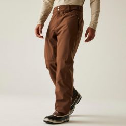 Achieve II Męskie spodnie narciarskie. Brązowe spodnie materiałowe męskie Dare 2b, bez wzorów, sportowe. Za 299.99 zł.