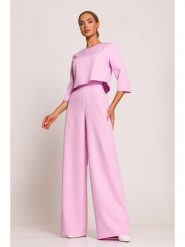 Made of emotion Kombinezon w kolorze jasnoróżowym rozmiar: L. Różowe kombinezony damskie Made Of Emotion, l, bez wzorów, bez kołnierzyka, bez ramiączek. Za 317.73 zł.