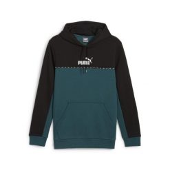 Męska bluza z kapturem Essentials Block Tape PUMA Cold Green. Zielone bluzy sportowe męskie Puma, m. W wyprzedaży za 167.60 zł.