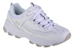 Buty sportowe Sneakersy damskie, Skechers Iconic-Unabashed. Białe buty sportowe na co dzień damskie Skechers, bez wzorów, z materiału, trekkingowe. Za 269.99 zł.