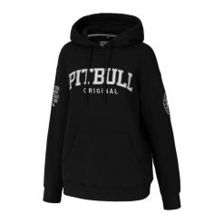 Bluza damska Pitbull z kapturem oversize Tyrian. Czarne bluzy sportowe damskie PITBULL, l. W wyprzedaży za 199.00 zł.