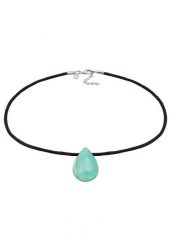 Elli PREMIUM Damski wisiorek Choker Drop Satin z turkusowym kamieniem szlachetnym ze srebra próby 925 Sterling Silver Naszyjniki 1 ct. Niebieskie naszyjniki damskie Elli PREMIUM, srebrne. Za 293.99 zł.