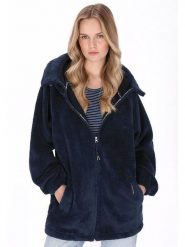 Schmuddelwedda Płaszcz polarowy w kolorze granatowym rozmiar: M. Niebieskie płaszcze damskie Schmuddelwedda, m, bez wzorów, z polaru. Za 211.81 zł.