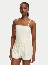 Adidas Top Pearl Tube KE3403 Écru Slim Fit. Białe topy damskie Adidas, s, bez wzorów, z syntetyku, bez kołnierzyka. Za 199.99 zł.