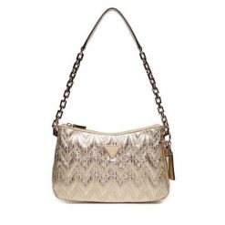 Torebka Guess. Żółte torebki klasyczne damskie Guess, z aplikacjami, bez dodatków. Za 279.99 zł.