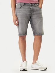 Tommy Jeans Szorty jeansowe Ronnie DM0DM22975 Szary Regular Fit. Szare szorty męskie Tommy Jeans, z bawełny, bez kołnierzyka. Za 289.99 zł.