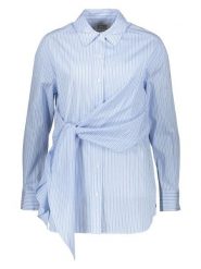 Scotch & Soda Bluzka w kolorze błękitnym rozmiar: 40. Niebieskie bluzki damskie Scotch & Soda, bez wzorów, z bawełny, bez kołnierzyka, bez ramiączek. Za 126.75 zł.
