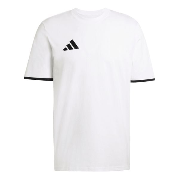 Koszulka męska adidas Entrada Jersey. Białe t-shirty sportowe męskie Adidas, m, z jersey, bez ramiączek, do piłki nożnej. Za 78.99 zł.