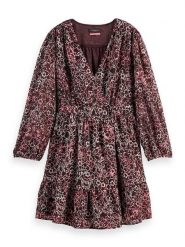 Scotch & Soda Sukienka w kolorze bordowo-białym rozmiar: 34. Czerwone sukienki damskie Scotch & Soda, bez wzorów, bez kołnierzyka, bez ramiączek, mini. Za 152.98 zł.