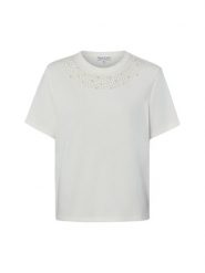 Marie Lund Koszulka Kobiety Bawełna (100%) biały, L. Białe t-shirty damskie Marie Lund, l, bez wzorów, z bawełny, bez kołnierzyka. Za 99.95 zł.