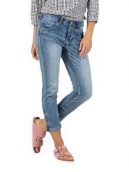 Timezone Dżinsy "Nali" - Slim fit - w kolorze błękitnym rozmiar: W24. Niebieskie jeansy damskie Timezone. Za 114.17 zł.