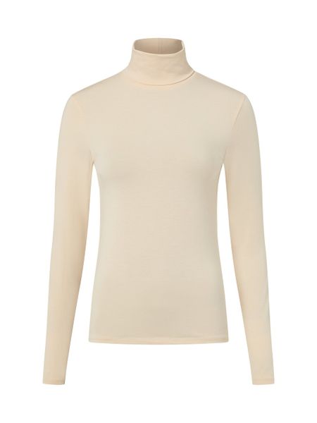 Msch Copenhagen koszulka z długim rękawem - MSCHBetrina Kobiety Sztuczne włókno beżowy, XS/S. Brązowe t-shirty damskie MSCH Copenhagen, s, bez wzorów, z włókna, bez kołnierzyka. Za 179.95 zł.
