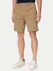 Aeronautica Militare Szorty materiałowe 261BE0278UCT04292 Beżowy Regular Fit. Brązowe szorty męskie AERONAUTICA MILITARE, z bawełny, bez kołnierzyka. Za 539.99 zł.