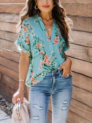 Milan Kiss Bluzka w kolorze zielonym rozmiar: S. Zielone bluzki damskie Milan Kiss, s, bez wzorów, bez kołnierzyka, bez ramiączek. Za 126.99 zł.