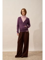 Just Cashmere Kaszmirowy kardigan "Debbie" w kolorze fioletowym rozmiar: S. Różowe kardigany damskie Just Cashmere, s, bez wzorów, z kaszmiru. Za 413.99 zł.