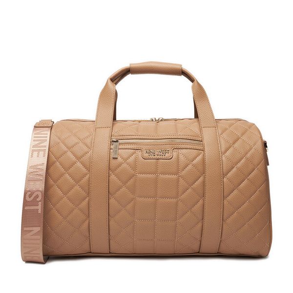 Torba weekendowa Nine West. Brązowe torebki klasyczne damskie Nine West, bez wzorów, bez dodatków. Za 369.99 zł.