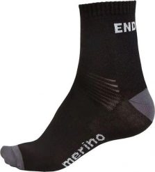 Skarpety Endura Baabaa Merino (podwójne opakowanie). Czarne skarpetki męskie ENDURA, bez wzorów, z wełny. Za 250.99 zł.