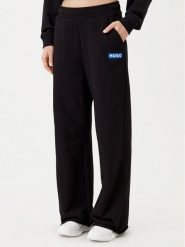 HUGO Spodnie dresowe 50522435 Czarny Relaxed Fit. Czarne spodnie dresowe damskie Hugo, xxl, bez wzorów, z bawełny. Za 239.99 zł.