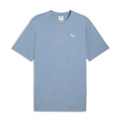 Koszulka Mężczyzna PUMA Sportowa Bluzka T-Shirt Bawełniana Krótki Rękaw r. L. Niebieskie t-shirty męskie Puma, l, bez wzorów, z bawełny, bez kołnierzyka. Za 97.00 zł.