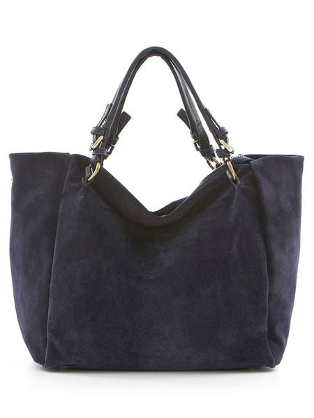 Lucca Baldi Skórzana torebka "Gimignano" w kolorze granatowym - 50 x 45 x 20 cm rozmiar: onesize. Niebieskie torebki klasyczne damskie Lucca Baldi, bez wzorów, z materiału, bez dodatków. Za 304.99 zł.