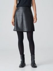 OPUS Spódnica w kolorze czarnym rozmiar: 42. Czarne spódniczki damskie Opus, bez wzorów, ze skóry, mini, proste. Za 143.99 zł.