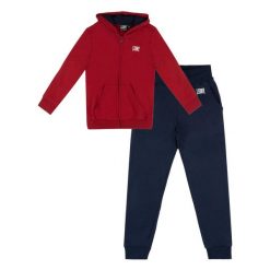 Bluza z kaptur na trening na czas wolny. Czerwone spodnie dresowe damskie LEONE 1947 APPAREL, bez wzorów, z bawełny. W wyprzedaży za 112.15 zł.