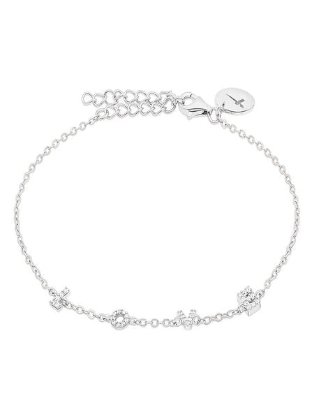 Tamaris Bransoletka z cyrkoniami rozmiar: onesize. Szare bransoletki damskie Tamaris, srebrne. Za 130.99 zł.